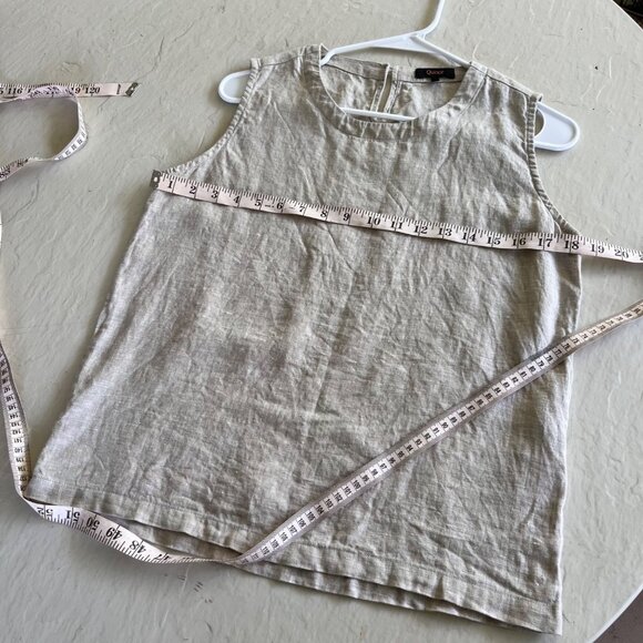 Quince 100% European Linen Boxy Relaxed Fit Tank Top Size S - Picture 7 of 7